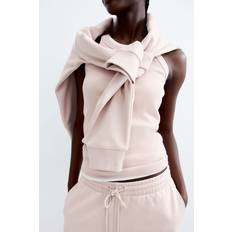 H&M Dam Rosa Ribbed vest top
