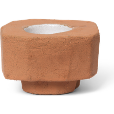 Ferm Living Rød Fyrfadsstager Ferm Living Kurinu Terracotta Fyrfadsstage