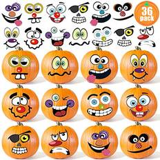 Calcomanías y Decoraciones de Pared Kockuu 36 Pack Halloween Pumpkin Decorating Stickers
