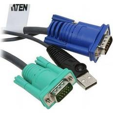 KVM Switches Aten Beach Audio Inc, USB Intelligent KVM Cable 4ft