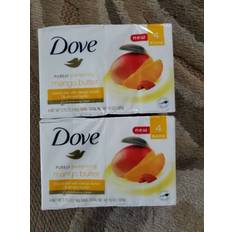 Mango Bar Soaps Dove Bar Purely Pampering Beauty Bar Bath Soap Mango Butter Pack of 4 Lot 2 - Black
