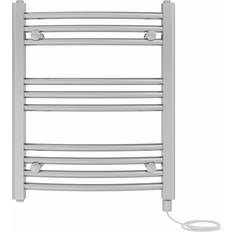 Heated Towel Rails Metro Lane Cleavie Curved Towel Rail 60 cm H x 50 cm W x 5.2 cm D Chrome