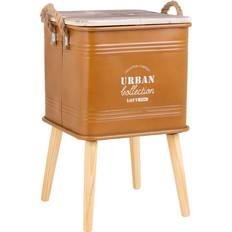 Alexandra House Living Nightstand Brown/Grey Sängbord 34x34cm