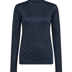 Printed Blouse - Blue 