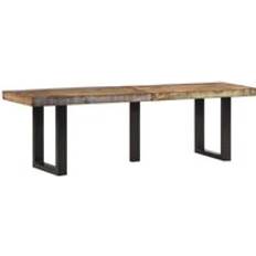 Bancos de Almacenamiento vidaXL 160 cm Solid Wood Reclaimed And Steel Storage Bench