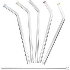 Transparent Bar Sets Better Houseware Extra-Wide Straws with Cleaning Brush Bar Set 5