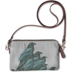 Gray Clutches Vida Statement Clutch Grey Crow Coven Art Original Artist Printed Pattern One Size