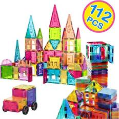 Contixo Stem Magnetic Building Blocks 112 pieces Maisonette