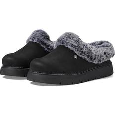 Skechers Women Slippers Skechers Women's BOBS Keepsakes Lite Cozy Blend Shoes Black Textile