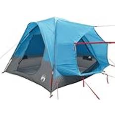 vidaXL Car Tent 4-Person Blue Waterproof