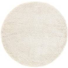RugVista Luxe Shaggy Matta Vit Ø 150 Vit