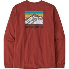 Patagonia T-shirts & Tank Tops Patagonia Line Logo Ridge Long-Sleeve Responsibili-T-Shirt Men's Burnished Red