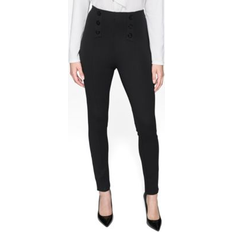 Pants & Shorts Karl Lagerfeld Paris Women's Textured Flat Front Pants Black