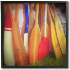 Stupell Industries Nautical Boating Oars Black Framed Art 12x12"