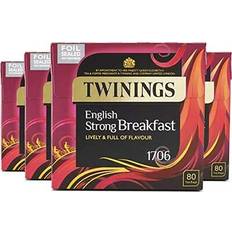 Twinings English Strong Breakfast Tea 320 Tea Bags Multipack of 4 x 80 Bags