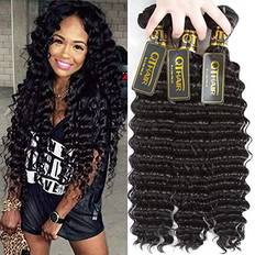 Qthair Brazilian Hair Deep Wave Bundles 16 18 20 Inch