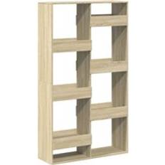 Hør Rumdelere vidaXL 100 x 33 x 175 cm Konstrueret Træ Sonoma-eg Rumdeler