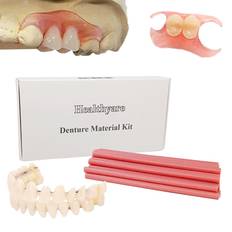 Dental Fixatives Healthyare Denture Material Kit for Full Denture Fake Teeth