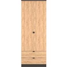 Welcome Furniture Ready Assembled Bora 2 Drawer Double Wardrobe