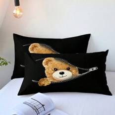 Shein 1pc 100% Polyester Polar Bear Envelope Pillowcase, No Filling Included Hovedpudebetræk Multifarve (45x45cm)