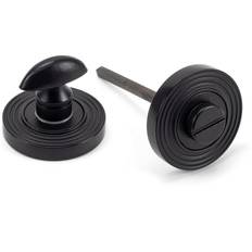 Door Hardware & Fittings From The Anvil 49546 Matt Black Round Thumbturn Set