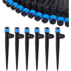 Blue Irrigation Drip Irrigation Emitters with Adjustable 360 Degree Water Flow Drippers 25 pcs - Blue