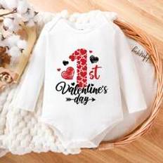 Elastane Bodysuits Shein Baby Girl Casual Long Sleeve Daily Long Bodysuit