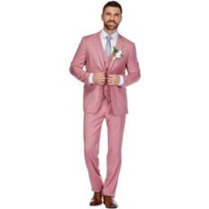 Men - Pink Suits Braveman Classic Fit 3-Piece Suit in Rose 50Regular 50Regular