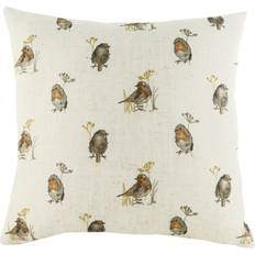 Evans Lichfield Oakwood Robin Repeat Multi 43 x 43 cm Kuddöverdrag Beige (42.9x)