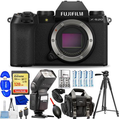 Digital Cameras Fujifilm X-S20 Mirrorless Camera Body Black 16781852 12PC Accessory Bundle