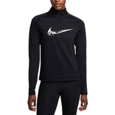 Jacken NIKE Women's Swoosh Dri-FIT 1/4 Zip Running Mid Layer - Black/White