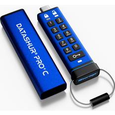 Minnekort & minnepenner iStorage datAshur PRO+C 128GB USB 3.2 Gen 1