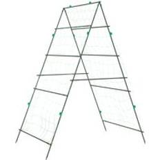 Garden Trellis For Climbing Plants A-Frame 99x90x175.5 cm Steel Green