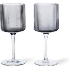 Grey Wine Glasses Ferm Living Ripple White Wine Glass 27cl 2pcs