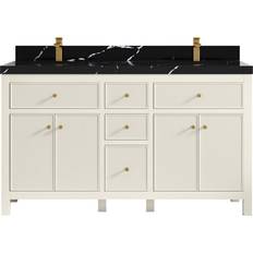 Beige Vanity Units for Double Basins Willow Collections Sonoma (SON_ALB_CA_BK_60D)