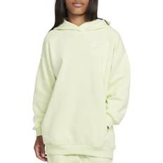 Girls - Green Hoodies Nike Big Kid's Sportswear Club Fleece Oversized Pullover Hoodie - Lime Ice/White (FZ5579-303)