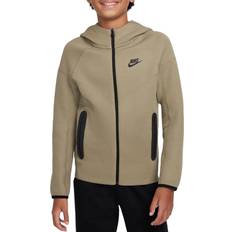 Nike Older Kid's Sportswear Tech Fleece Full Zip Hoodie - Neutral Olive/Black/Black (FD3285-276)