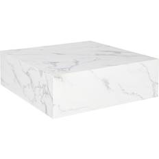 Home ESPRIT Centre Marble White Soffbord 90x90cm