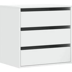 Byråer 60 cm möbler vidaXL 852843 White Byrå 60x58cm