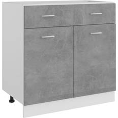 Wood Kitchen Base Cabinets vidaXL 801240