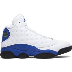 Suede Basketball Shoes Nike Air Jordan 13 Retro M - White/Hyper Royal/Black