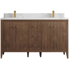 Wood/Nature Vanity Units for Double Basins Willow Collections Atlanta (ATL_TK_DNT_CA_LZ_60D)