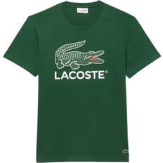 Lacoste Signature Print Cotton Jersey T-shirt - Green