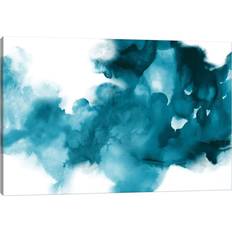 Ivy Bronx Emerge I White/Blue Wall Decor 30.5x20.3cm