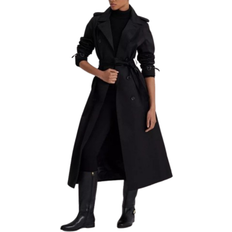 Lauren Ralph Lauren Belted Maxi Trench Coat - Black