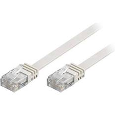 Deltaco Flat Cat6 U/UTP RJ45 - RJ45 M-M 7m