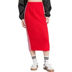 L - Slim Skirts Adidas Women's Adicolor Knit Skirt - Better Scarlet