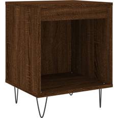 Metall Sängbord vidaXL 830730 Brown Oak Sängbord 35x40cm