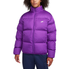 Men - Purple Outerwear Nike Men'sSportswear Club Puffer Jacket - Disco Purple/White