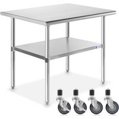 GRIDMANN NSF Stainless Steel Prep Silver Table